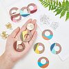 DIY Walnut Wooden Dangle Earring Making Kits DIY-OC0006-62-2