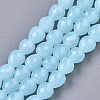 Imitation Jade Glass Beads Strands GLAA-N045-002-B02-4
