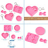 DIY Keychain Silicone Molds Kits DIY-TA0008-64-17