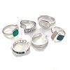 Alloy Open Cuff Rings Sets PW-WG1DCCB-01-3