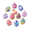 28Pcs 14 Colors Printed Alloy Pendants FIND-CJ0002-88-9