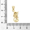Brass Micro Pave Cubic Zirconia Pendants KK-C137-07C-G-3
