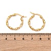 201 Stainless Steel Hoop Earrings X-EJEW-A054-05C-G-2