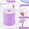 1 Roll Hollow Pipe PVC Tubular Synthetic Rubber Cord RCOR-CP0001-01C-6