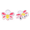 Transparent Acrylic Enamel Beads TACR-N012-007D-3