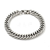 Non-Tarnish 201 Stainless Steel Cuban Link Chains Bracelet for Men Women BJEW-H550-03D-P-1