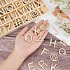 Unfinished Wood Letter A~Z & Symbol Pieces Sets DJEW-WH0015-35-5