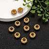 Alloy Rhinestone European Beads CPDL-H997-3-6