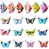 18Pcs 18 Styles Printed Alloy Pendants FIND-YW0005-25-1