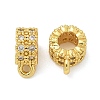 Brass Micro Pave Cubic Zirconia Pendants KK-U050-07G-1