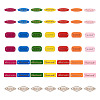 240 Pcs 4 Styles Schima Superba Wood Links WOOD-TA0001-50-2