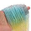 Transparent Painted Glass Beads Strands DGLA-A034-T3mm-A15-2