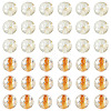 100Pcs Crackle Transparent Glass Beads Strands GLAA-TA0004-11A-2