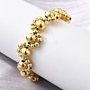 Brass Beads Bracelets for Women BJEW-D317-04G-3