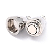 304 Stainless Steel Magnetic Clasps with Loops STAS-M290-06A-P-3
