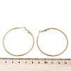 201 Stainless Steel Hoop Earrings EJEW-F188-24G-C-3