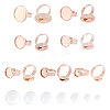 14Pcs Flat Round Adjustable 304 Stainless Steel Finger Rings Components DIY-UN0002-75-1
