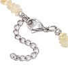 Natural Citrine Chip Beaded Necklaces for Women NJEW-JN05005-5