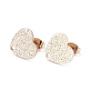 Ion Plating(IP) 304 Stainless Steel Stud Earring Findings LS-STAS-I183-02B-RG-2