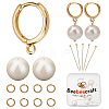 Beebeecraft DIY Pearl Earring Making Kits DIY-BBC0001-06-1