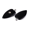 Natural Obsidian Pendants G-Q601-47A-2