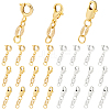   24Pcs 6 Styles Brass Spring Ring Clasps FIND-PH0009-98-1