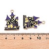Halloween Theme Rack Plating Alloy Enamel Pendants X1-ENAM-N056-393B-KCG-3