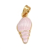 Brass Enamel Pendants LS-KK-P332-01B-G-1