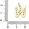 Brass Micro Pave Clear Cubic Zirconia Pendants KK-I476-01G-W-3