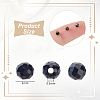 2 Strands Natural Black Spinel Beads Strands G-OC0005-44-2