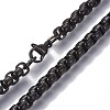 304 Stainless Steel Box Chain Necklaces NJEW-P250-02B-02-2