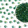300Pcs Two Tone Transparent Spray Painted Acrylic Beads ACRP-YW0001-16D-1