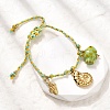 Shell Shape 304 Stainless Steel Charm Bracelets BJEW-K237-19G-3