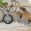 Ethnic Style Alloy & Wood Pendant Necklaces & Dangle Earrings Sets WG8B2BF-04-1