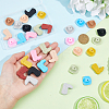 32Pcs 16 Styles Cowboy Theme Food Grade Eco-Friendly Silicone Beads SIL-PH0001-42-3
