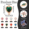 16Pcs 8 Colors K9 Glass Connector Charms FIND-TA0003-43-4
