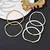 5Pcs 5 Style Polymer Clay Disc & Synthetic Hematite & Seed Beaded Stretch Bracelets Set BJEW-JB09685-01-2