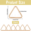 16Pcs Triangle Iron Linking Rings IFIN-CL0001-07KCG-2
