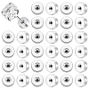 60Pcs 304 Stainless Steel Ear Nuts STAS-UN0064-21B-1