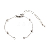 Handmade Brass Satellite Chain Bracelets Making Accessories AJEW-JB01025-3