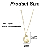1Pc Initial Letter Brass Pendant Necklaces NJEW-YW0001-24G-2