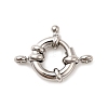 Brass Spring Ring Clasps KK-D407-01P-C-1