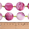 Natural Banded Agate Coin Beads Strands GG-CBAE0EB-06B-5