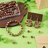 1 Strand Baking Paint Glass Beads Strands DGLA-TADJ0001-01D-5