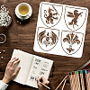 PET Hollow Out Drawing Painting Stencils DIY-WH0391-0513-3