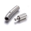 Tarnish Resistant 304 Stainless Steel Bayonet Clasps STAS-E440-08F-P-2