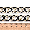 Aluminium Two Tone Rhombus Link Chains CHA-N004-05EBG-3