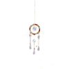 Faceted Glass Tassel Suncatchers PW-WGA80D5-04-1