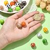 20Pcs 10 Style Sports Theme Food Grade Eco-Friendly Silicone Beads SIL-CJ0001-13-4