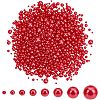 2120Pcs 8 Styles  Imitation Pearl Resin Beads Strands RESI-AR0001-47-1
